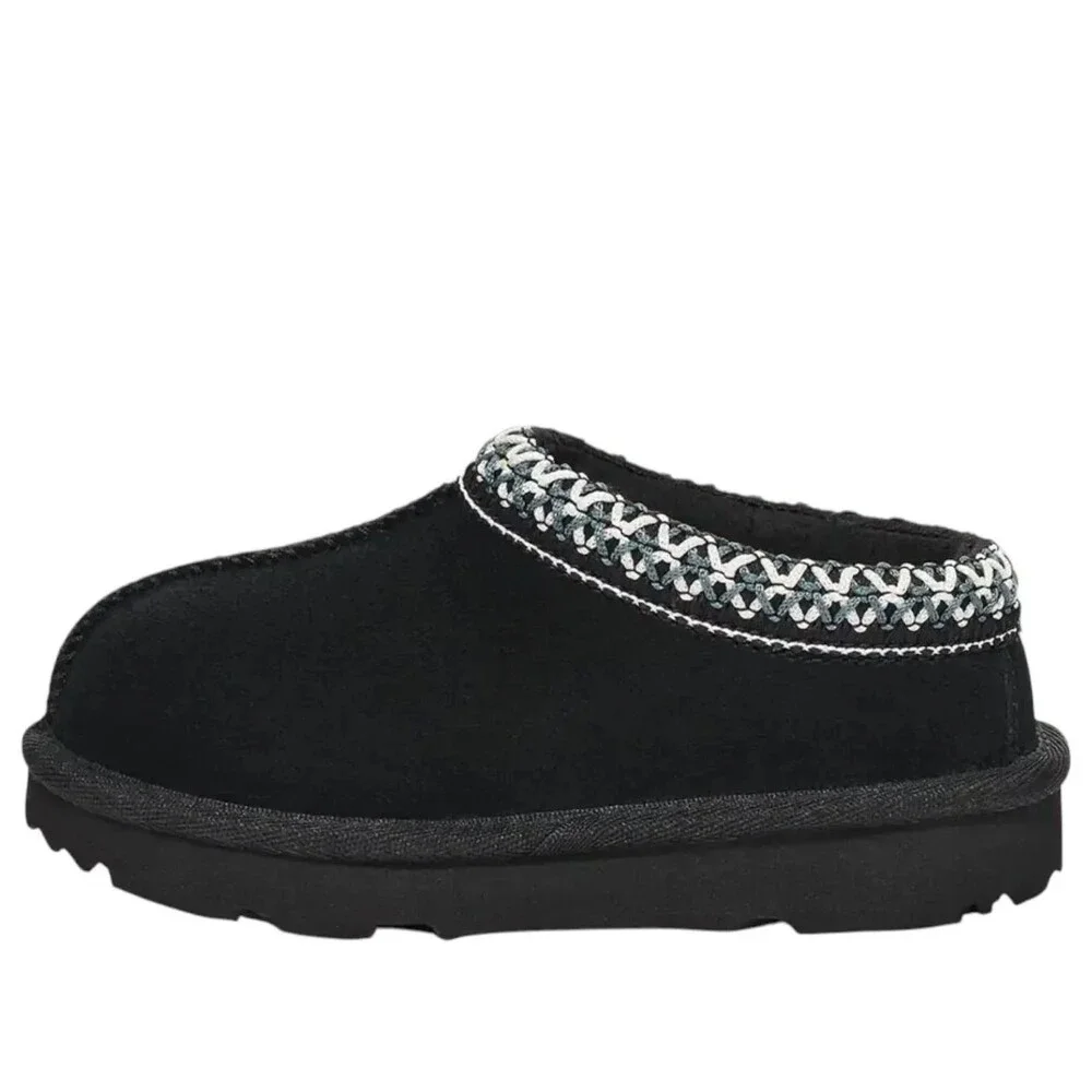 UGG Tasman II 1019066T-BLK Slippers Toddler 11 Black Suede Slip-On Shoes RHS8949